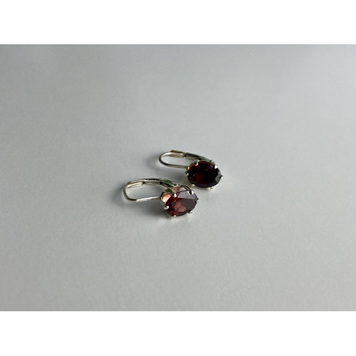 Sky Jewelry Серебряные серьги с гранатом   Вкус