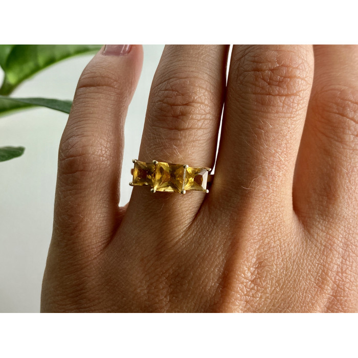 Sky Jewelry Золотое кольцо с гелиодором   Классика