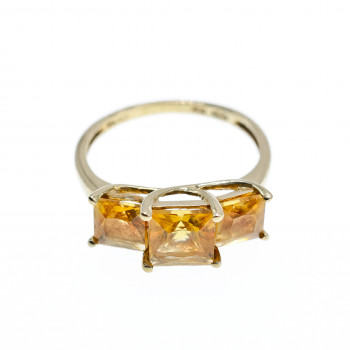 Sky Jewelry Золотое кольцо с гелиодором   Классика