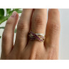 Sky Jewelry Золотое кольцо с рубинами и сапфирами   Обаяние