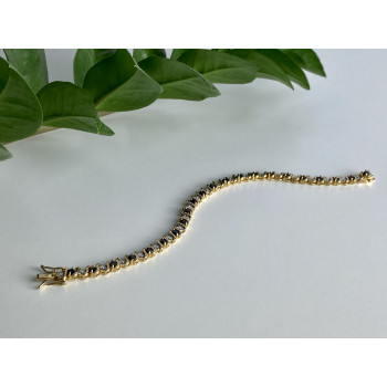 Sky Jewelry Браслет из серебра в позолоте с сапфирами  Счастье