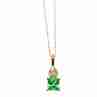 Sky Jewelry Золотая цепочка с кулоном цаворит и бриллианты