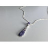 Sky Jewelry Серебряная цепочка с кулоном фианиты  Капля