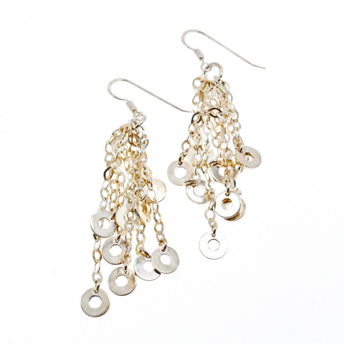 Sky Jewelry Серьги из серебра  Italy Milor Совершенство