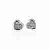 Sky Jewelry Золотые серьги с бриллиантами   Сердце