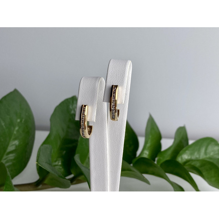 Sky Jewelry Золотые серьги с сапфирами  Классика