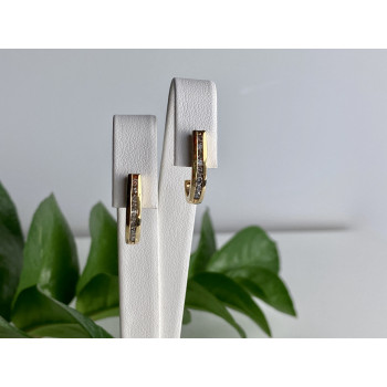 Sky Jewelry Золотые серьги с сапфирами  Классика