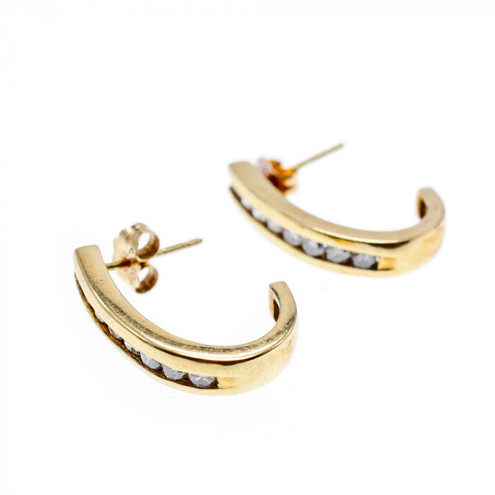 Sky Jewelry Золотые серьги с сапфирами  Классика