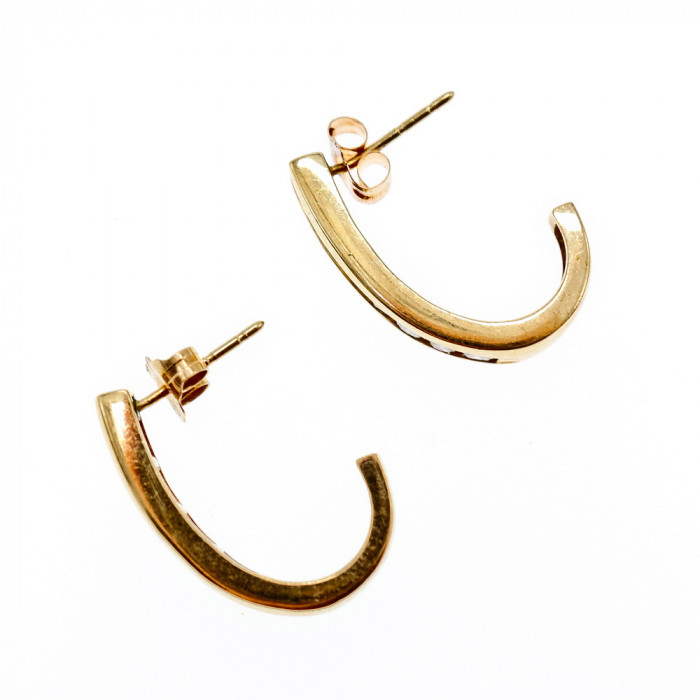 Sky Jewelry Золотые серьги с сапфирами  Классика