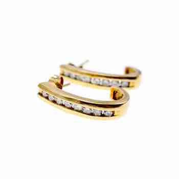 Sky Jewelry Золотые серьги с сапфирами  Классика
