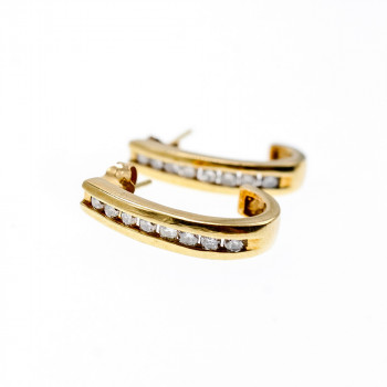 Sky Jewelry Золотые серьги с сапфирами  Классика