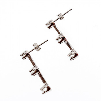 Sky Jewelry Золотые серьги с бриллиантами  Блаженство