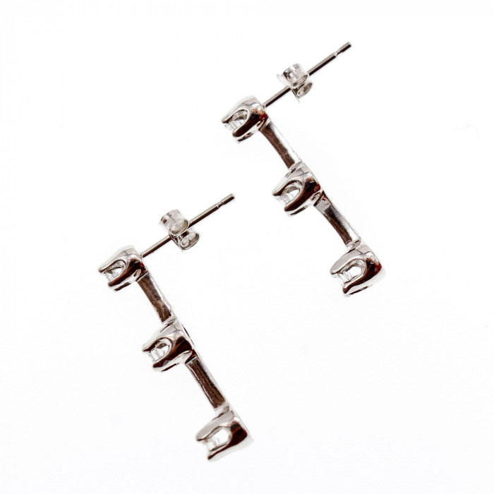 Sky Jewelry Золотые серьги с бриллиантами  Блаженство