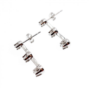 Sky Jewelry Золотые серьги с бриллиантами  Блаженство