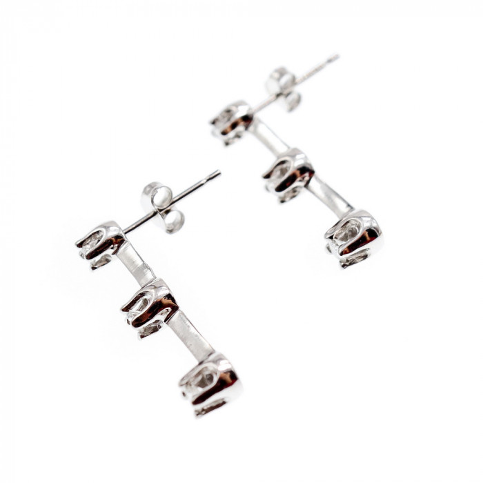 Sky Jewelry Золотые серьги с бриллиантами  Блаженство