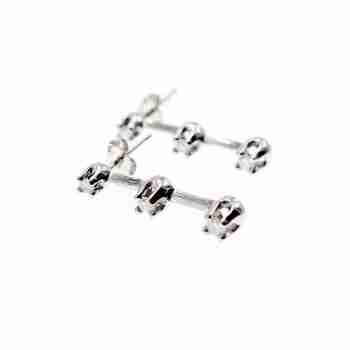 Sky Jewelry Золотые серьги с бриллиантами  Блаженство
