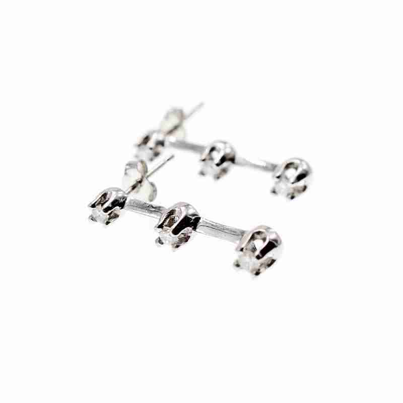 Sky Jewelry Золотые серьги с бриллиантами  Блаженство