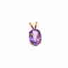 Sky Jewelry Золотой кулон с аметистом    Аметистовая любовь