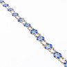 Sky Jewelry Серебряный браслет с эмалью Цветы