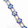 Sky Jewelry Серебряный браслет с эмалью Цветы