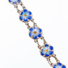 Sky Jewelry Серебряный браслет с эмалью Цветы