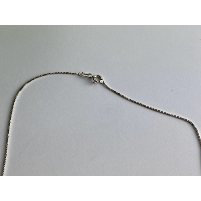 Sky Jewelry Серебряная цепочка с крестиком камни морион