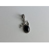 Sky Jewelry Серебряный кулон с ониксом  Дельфин