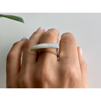 Sky Jewelry Серебряное кольцо с перламутром  Уникальность