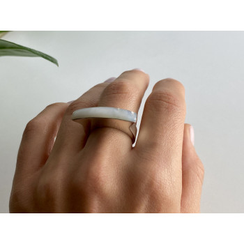 Sky Jewelry Серебряное кольцо с перламутром  Уникальность