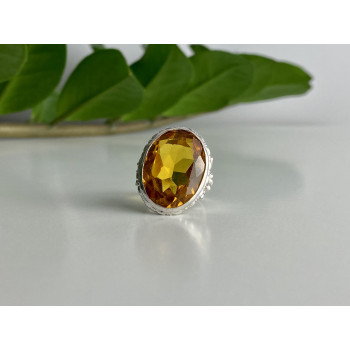 Sky Jewelry Серебряное кольцо с ювелирным стеклом  Уникальность