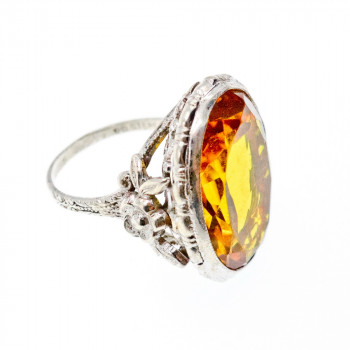 Sky Jewelry Серебряное кольцо с ювелирным стеклом  Уникальность