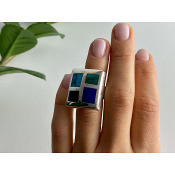 Sky Jewelry Кольцо из серебра с агатом Оригинальность