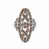 Sky Jewelry Серебряное кольцо с камнями морион  Невесомость