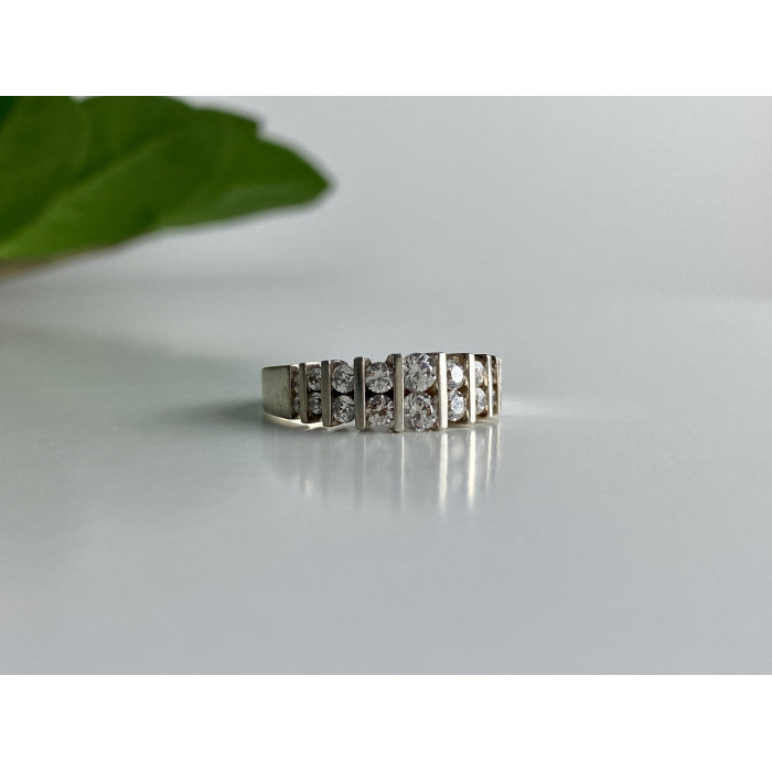 Sky Jewelry Серебряное кольцо с фианитами  Принцесса