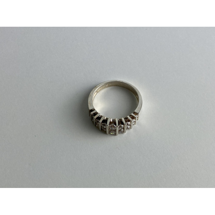 Sky Jewelry Серебряное кольцо с фианитами  Принцесса