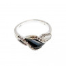 Sky Jewelry Кольцо из серебра с ониксом и фианитами