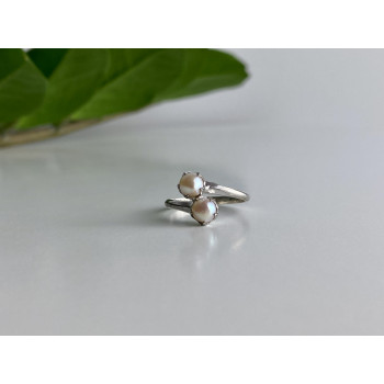 Sky Jewelry Серебряное кольцо с жемчугом Нежность