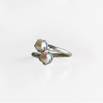 Sky Jewelry Серебряное кольцо с жемчугом Нежность