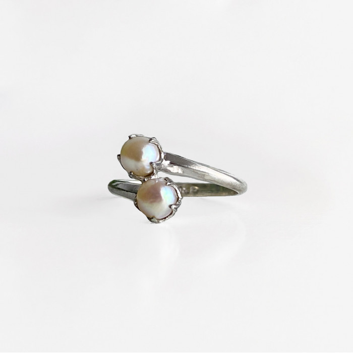 Sky Jewelry Серебряное кольцо с жемчугом Нежность