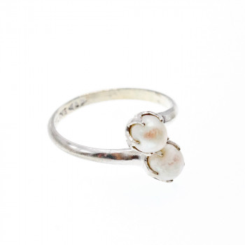 Sky Jewelry Серебряное кольцо с жемчугом Нежность