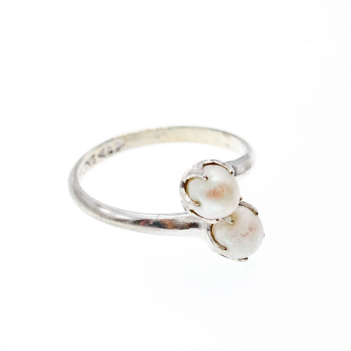 Sky Jewelry Серебряное кольцо с жемчугом Нежность