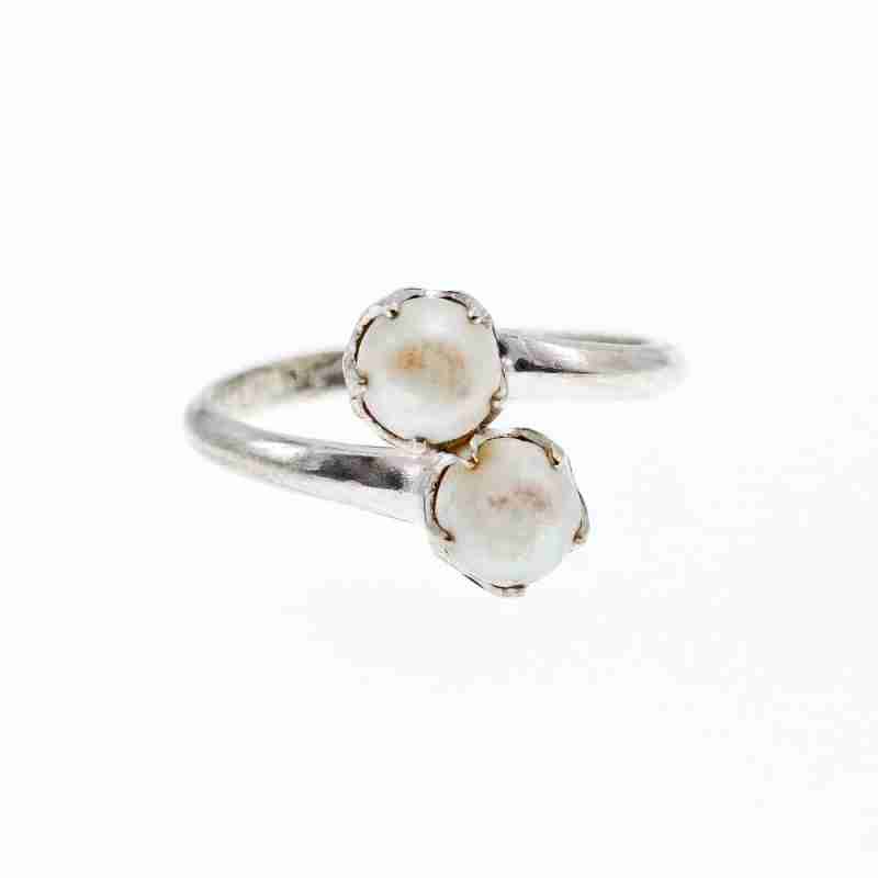 Sky Jewelry Серебряное кольцо с жемчугом Нежность