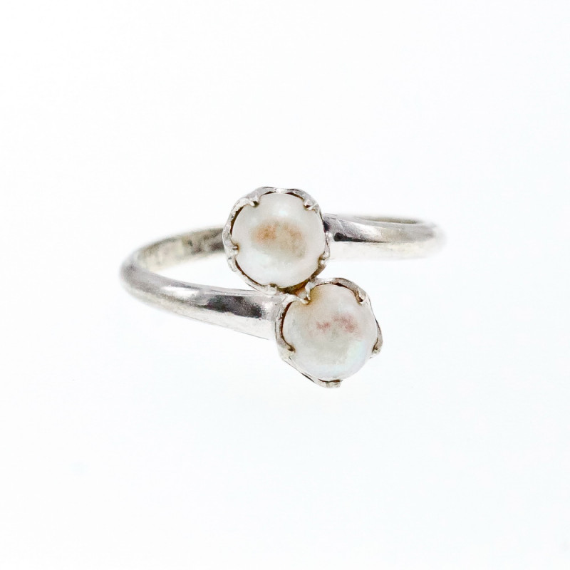 Sky Jewelry Серебряное кольцо с жемчугом Нежность