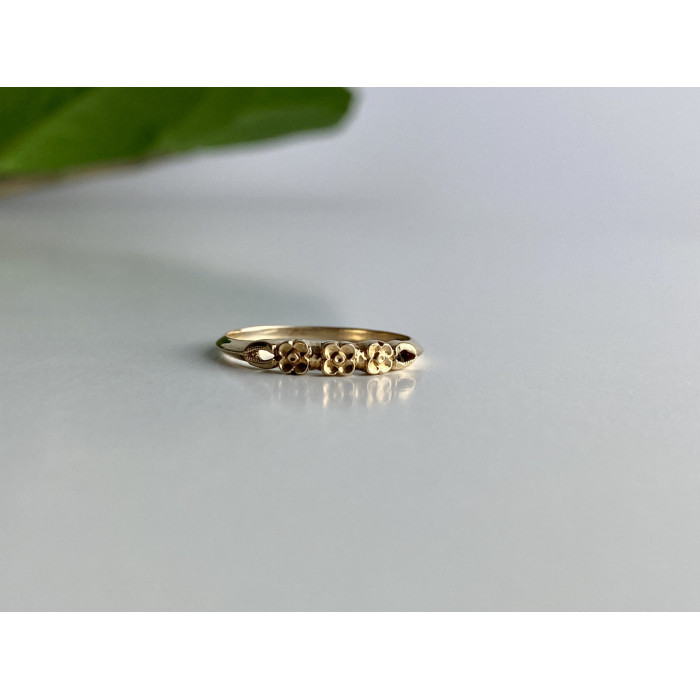 Sky Jewelry Золотое кольцо Цветы