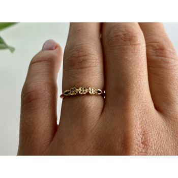 Sky Jewelry Золотое кольцо Цветы