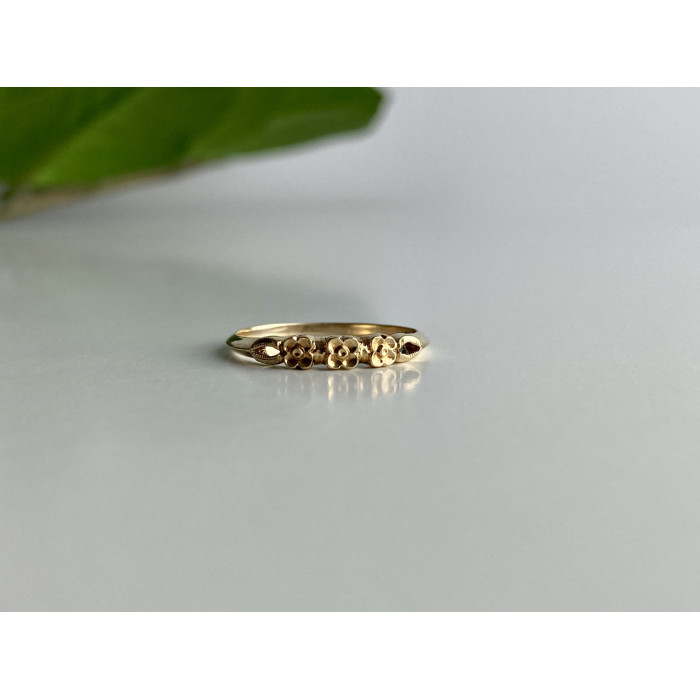 Sky Jewelry Золотое кольцо Цветы