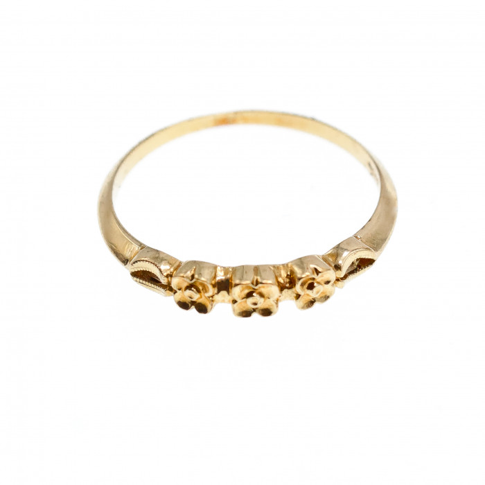 Sky Jewelry Золотое кольцо Цветы