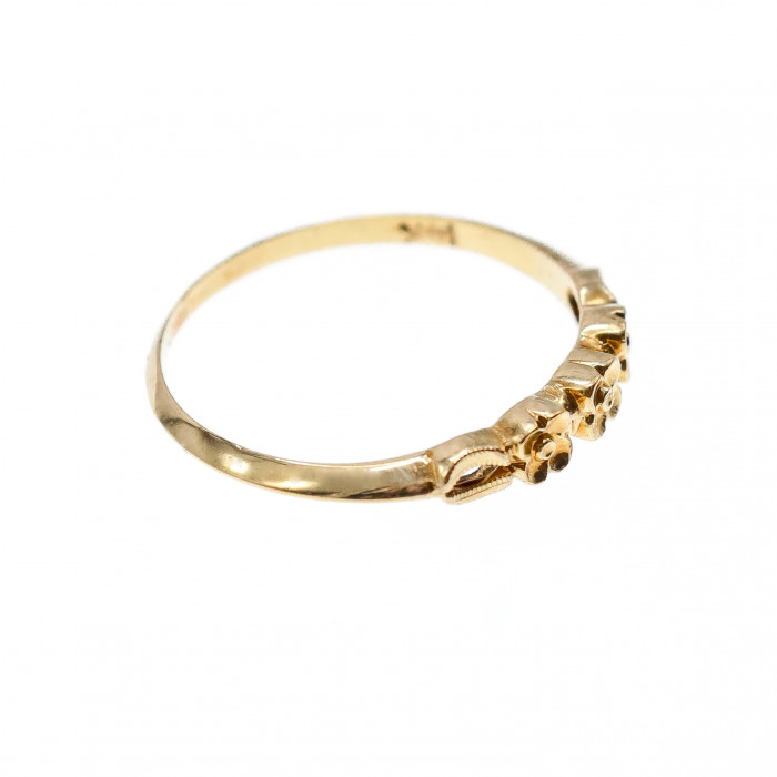 Sky Jewelry Золотое кольцо Цветы