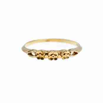 Sky Jewelry Золотое кольцо Цветы