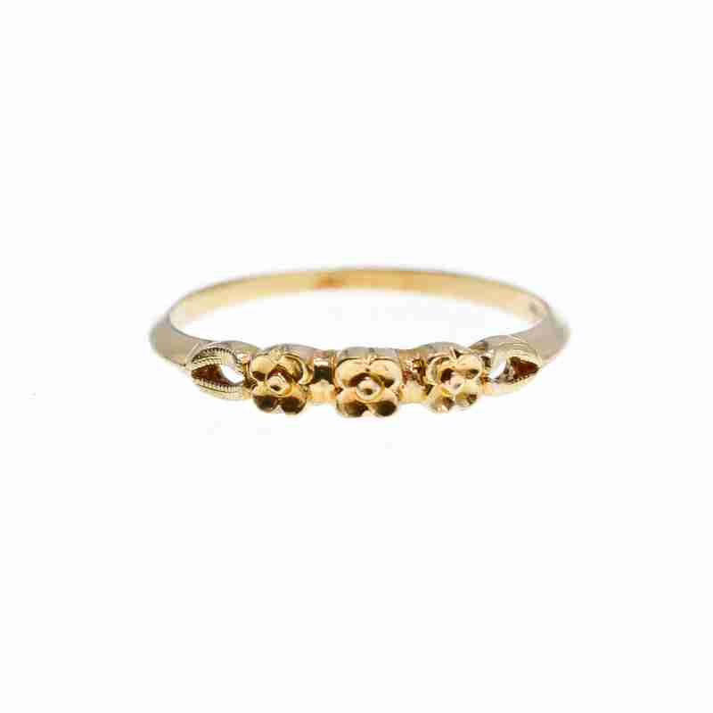 Sky Jewelry Золотое кольцо Цветы